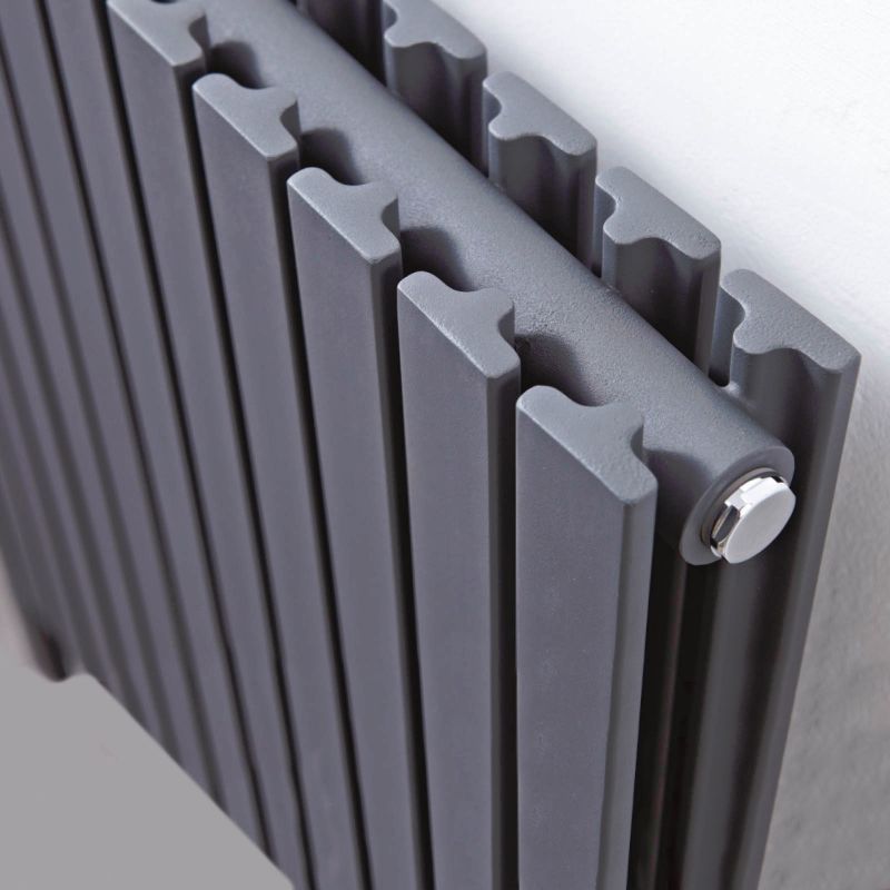 1000mm x 800mm Axim Double Anthracite Floor Radiator