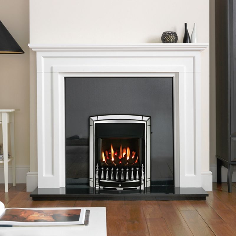 Valor "Dream" Chrome Slimline Full Depth Homeflame Gas Fire NWT Direct