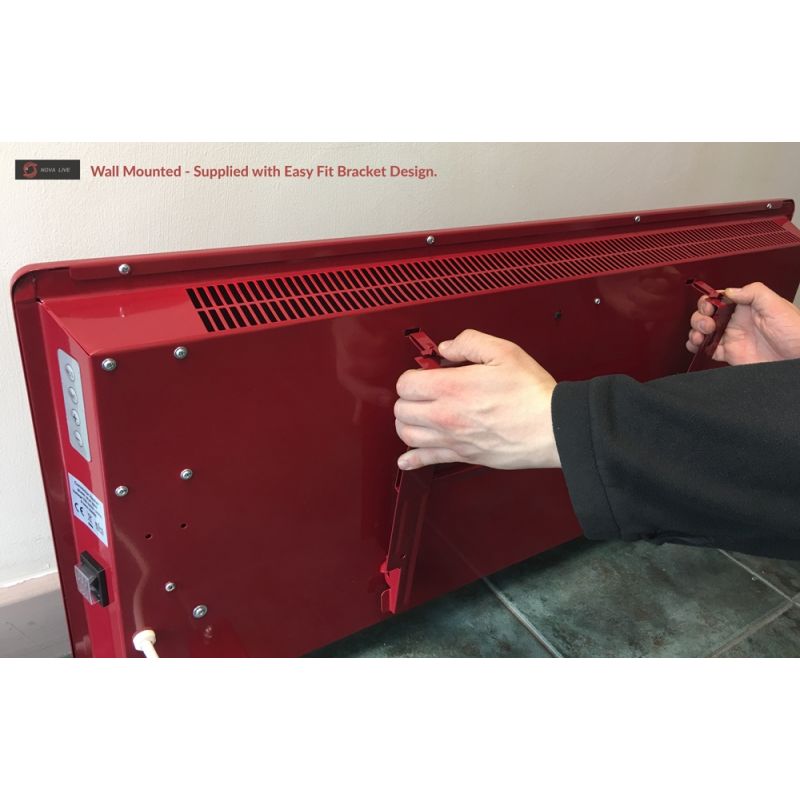 1000W Electric Panel Heater Red Nova 1000W Electric Panel Heater Red Nova