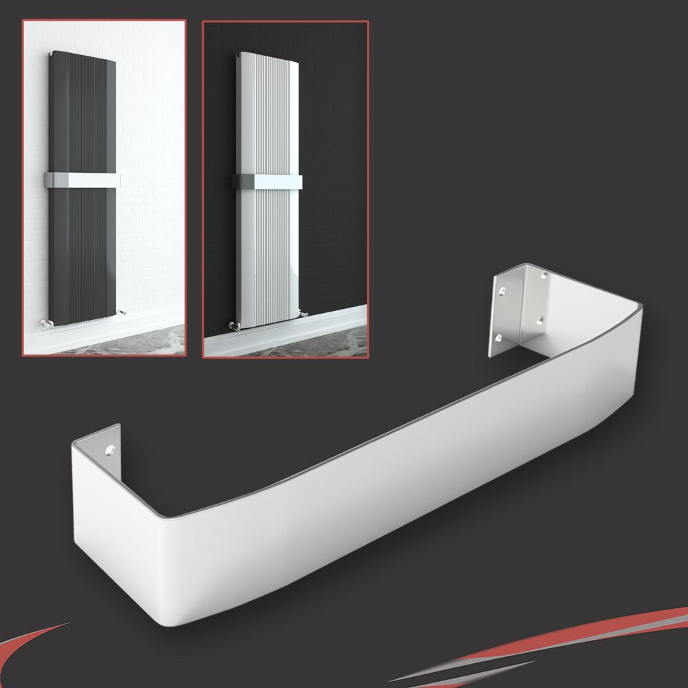 Chrome Towel Bar for Cariad Double Designer Vertical Radiator