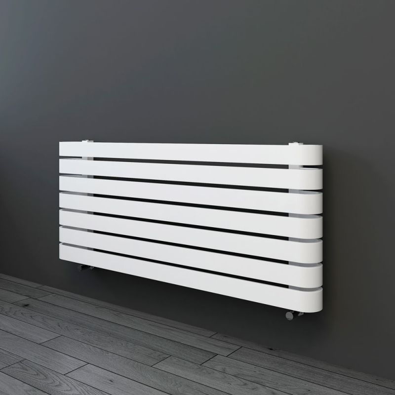1200mm (w) x 500mm (h) Barlo White Horizontal Radiator