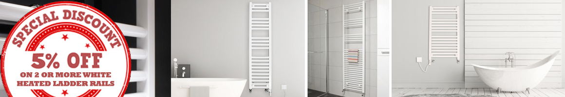 5% off Of multiple purchase White Ladder Radiators