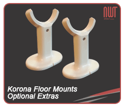 These floor mounts are designed for the korona radiator